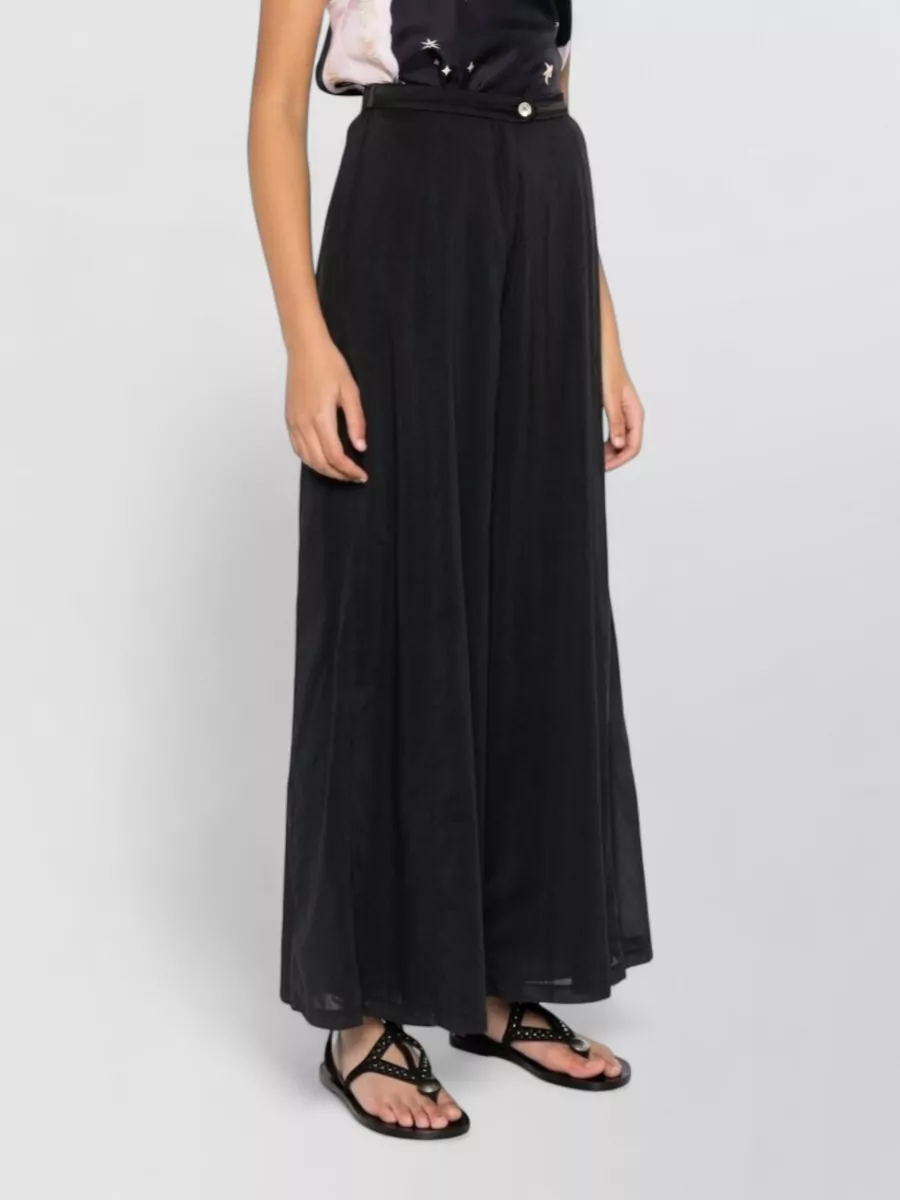 Forte Forte Silk Wide-Leg High-Rise Trousers