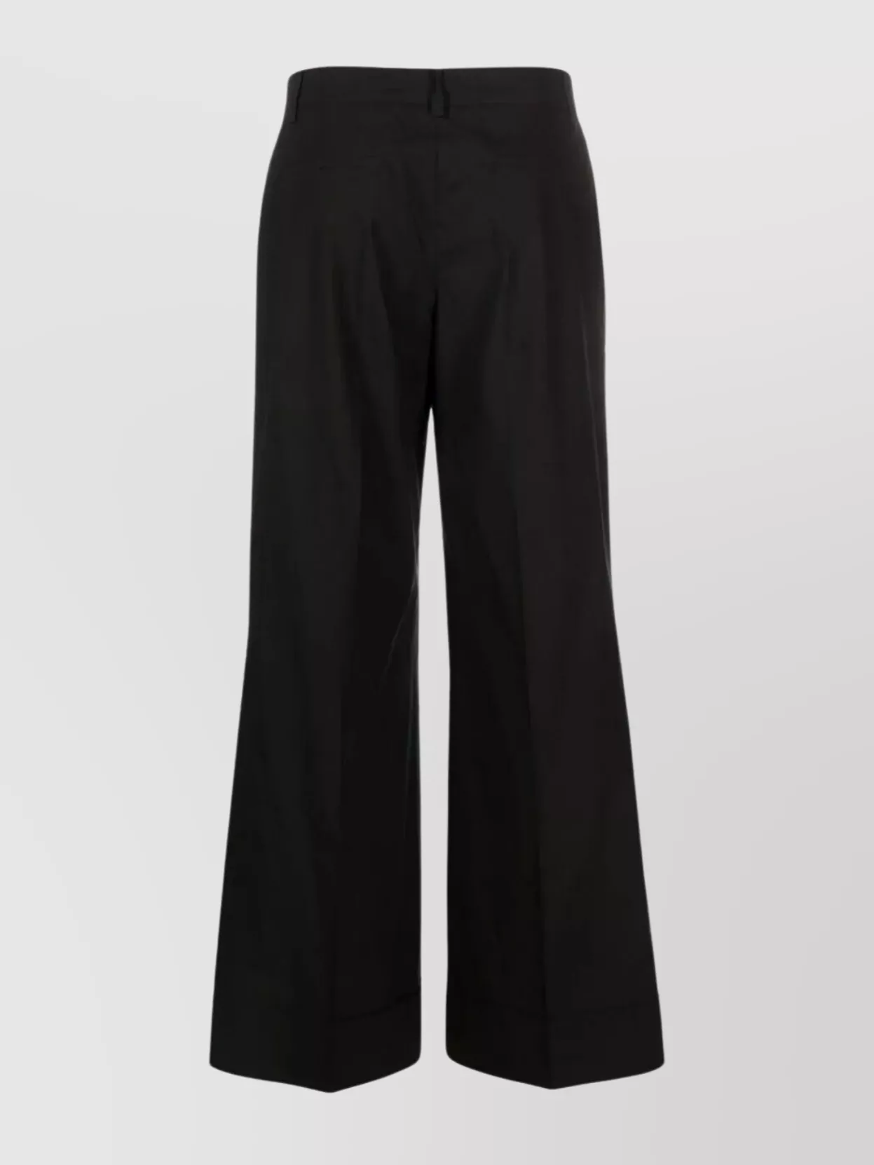 P.a.r.o.s.h Wide-leg Trousers Back Pockets In Black