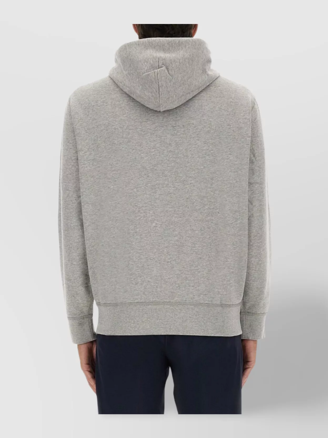 Polo Ralph Lauren Classic Pullover Hoodie With Drawstring In Gray