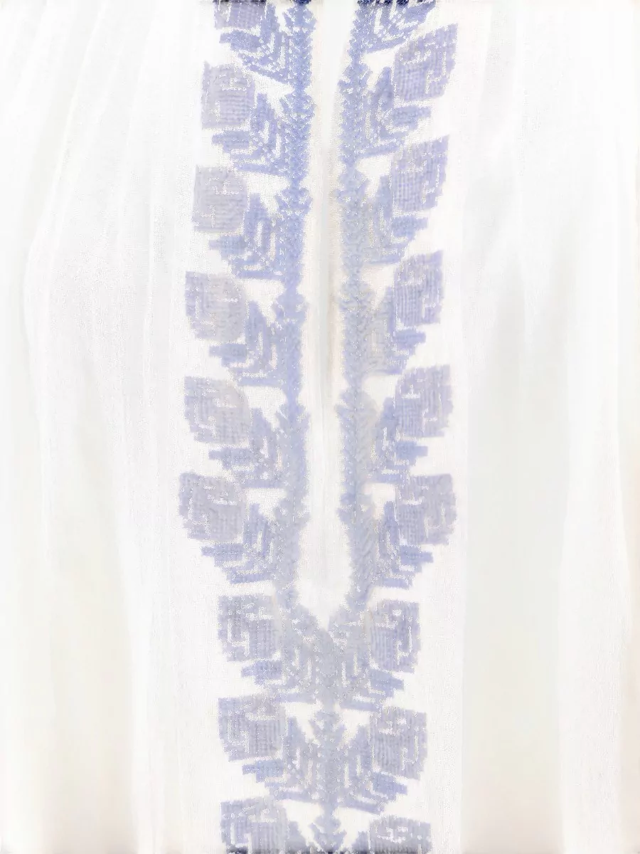 Isabel Marant Etoile Embroidered Cotton Long-Sleeve Blouse