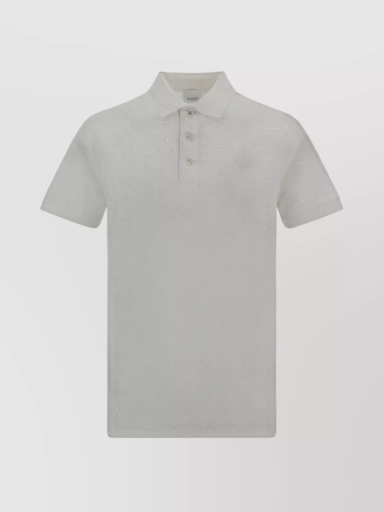 Shop Burberry Ribbed Collar Regular Fit Polo Shirt
