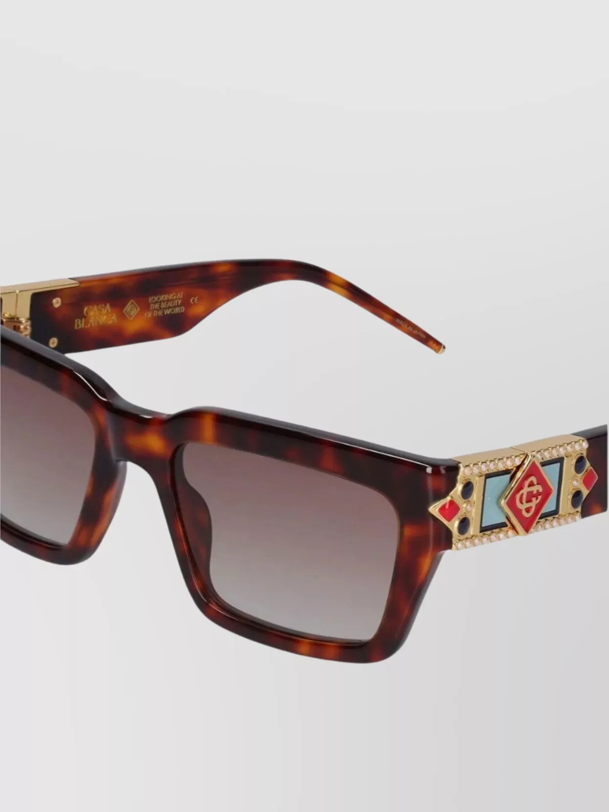 Casablanca Square Frame Monogram Sunglasses