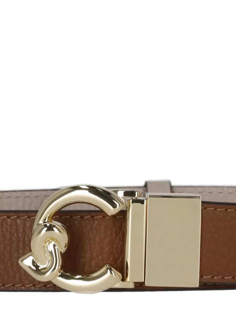 Coccinelle Reversible Textured Leather Womens Belt