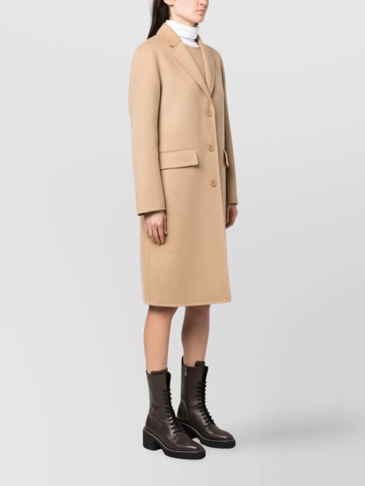 P.a.r.o.s.h Tailored Coat With Notched Lapels And Rear Vent