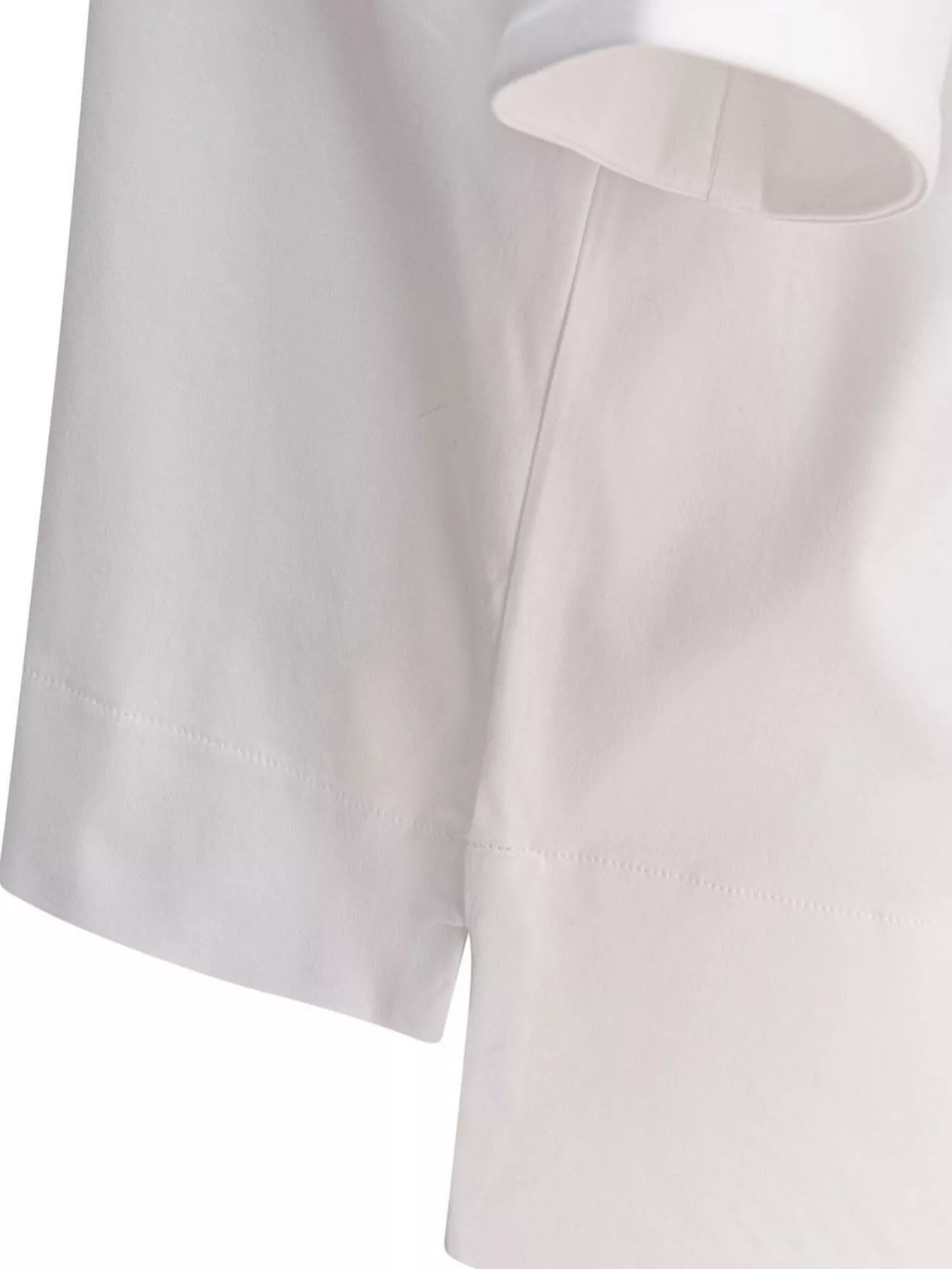 Max Mara Crew Neck Short Sleeve Tops With Side Slits