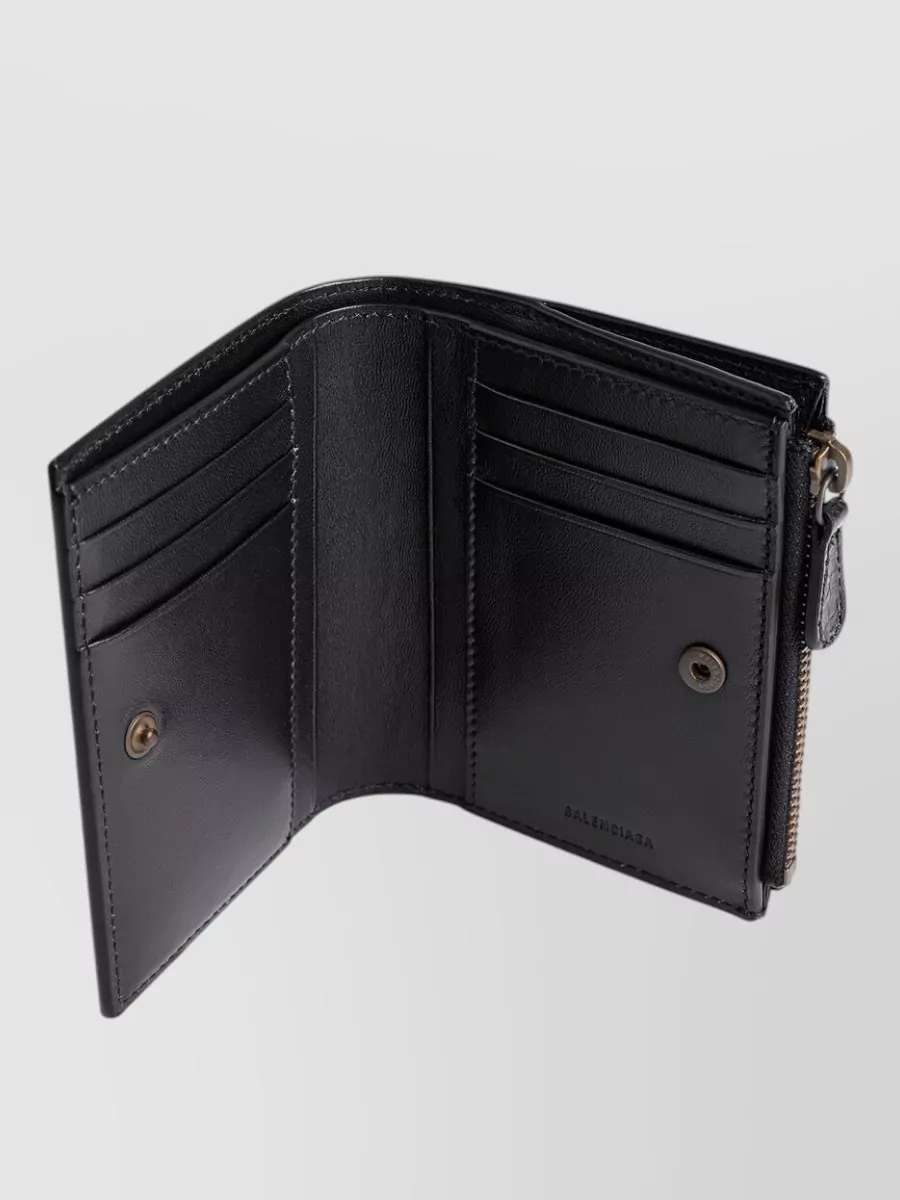 Balenciaga Leather bifold wallet | The Fashion Square