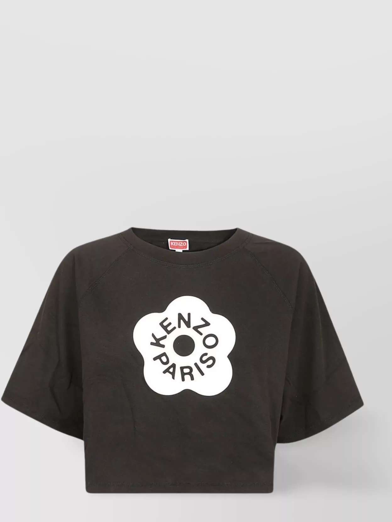 Kenzo Cropped Boxy T-Shirt Crew Neck