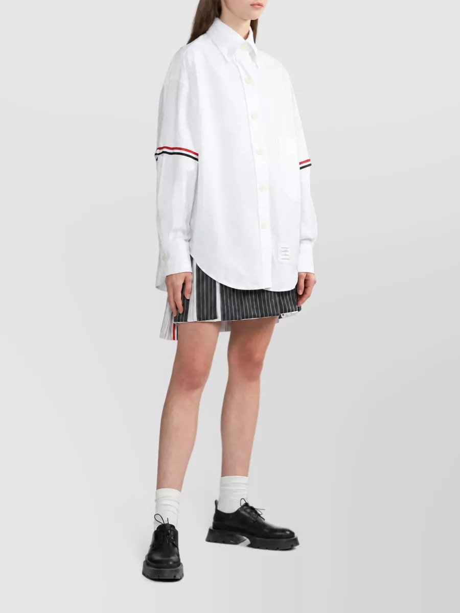 Thom Browne Cotton Oversized Point Collar Shirt