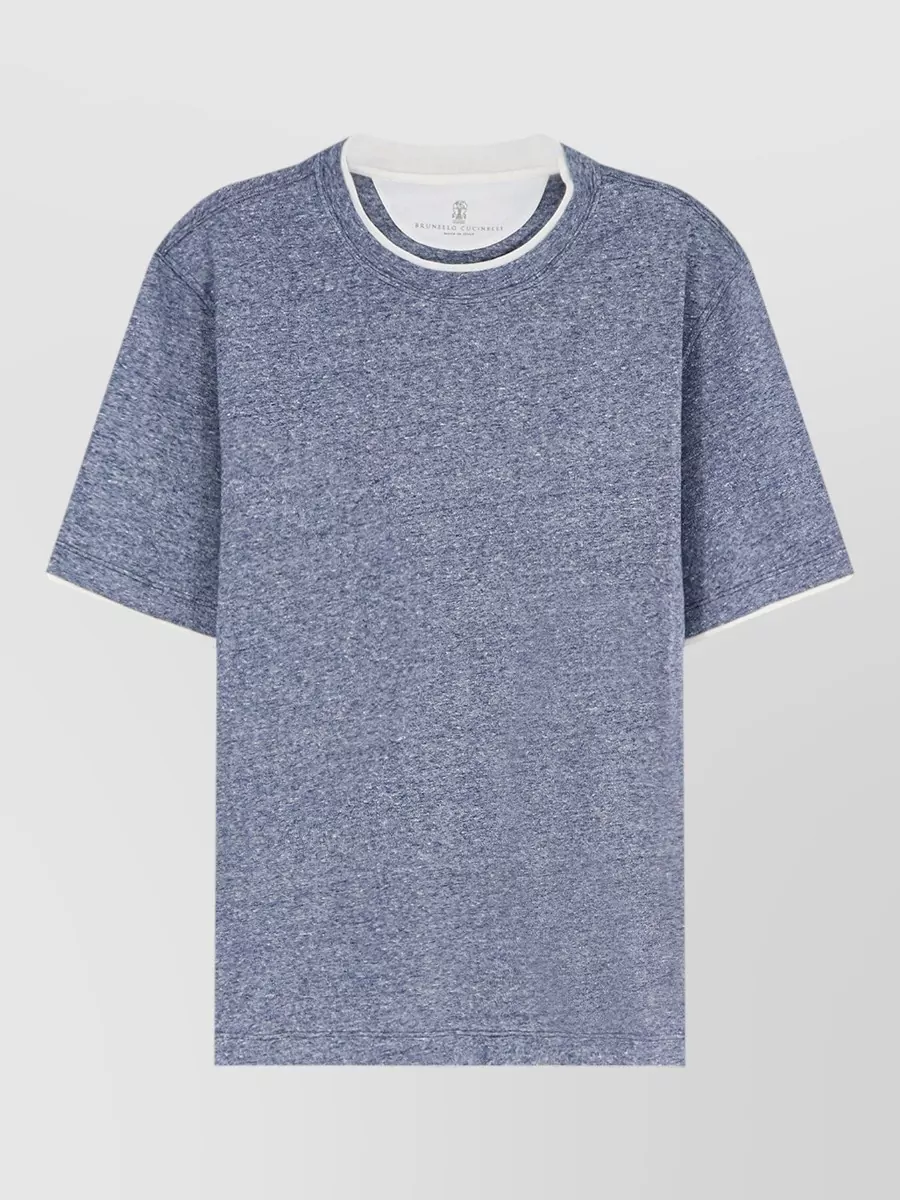 Brunello Cucinelli Linen blend regular fit t-shirt
