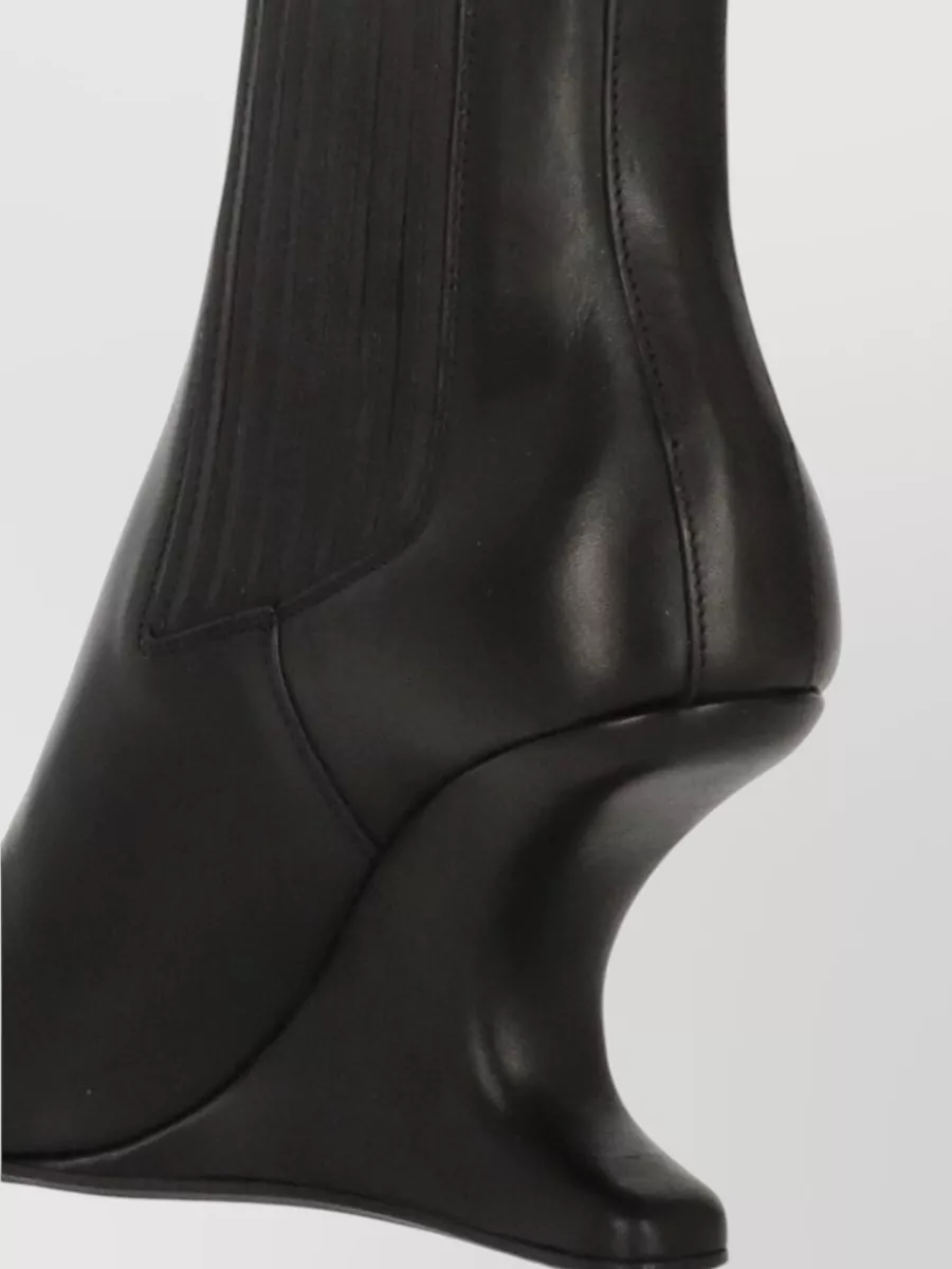 Rick Owens Leather Ankle Boots
