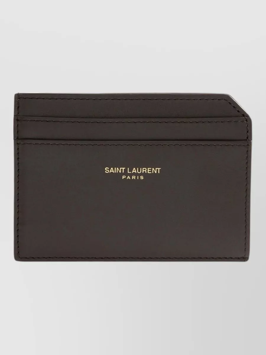 Saint Laurent leather card holder
