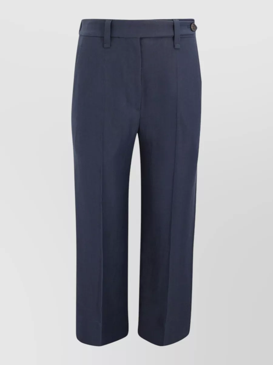 Brunello Cucinelli Cropped Slim-Fit Cigarette Trousers