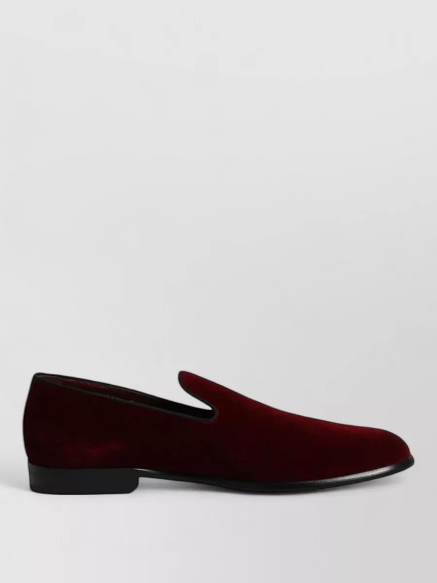 Dolce&Gabbana Velvet Slip-On Loafers