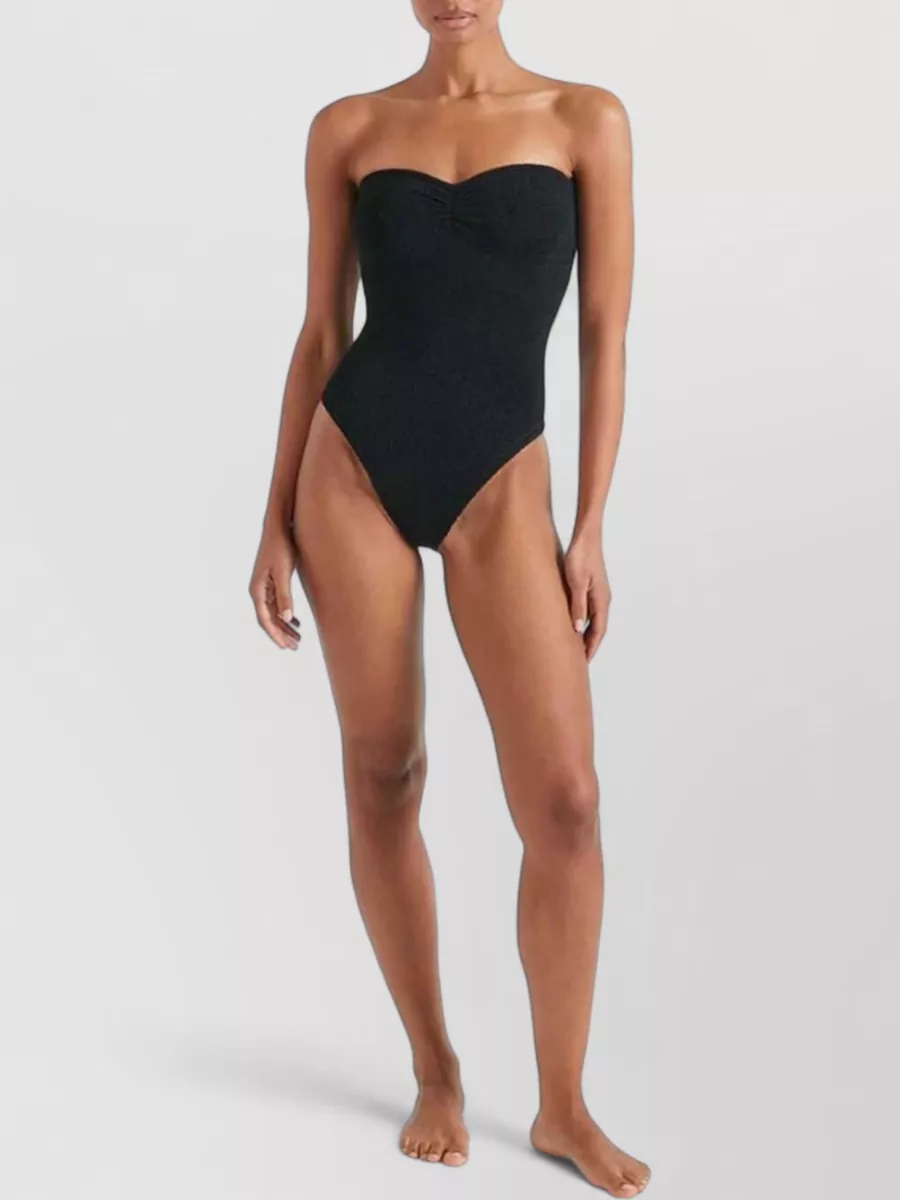 Hunza G Gathered Strapless Swimsuit