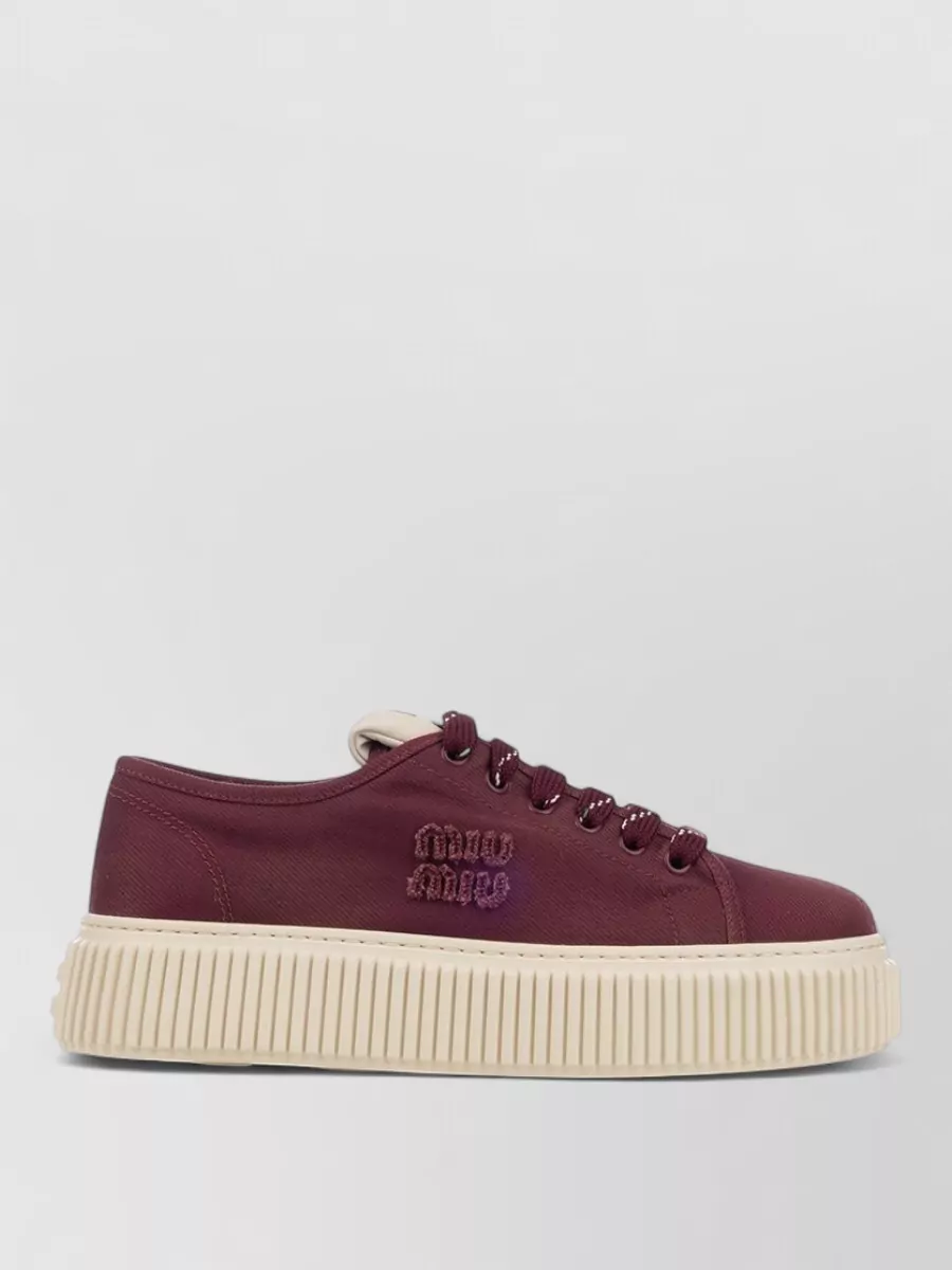 Miu Miu Canvas Sneakers