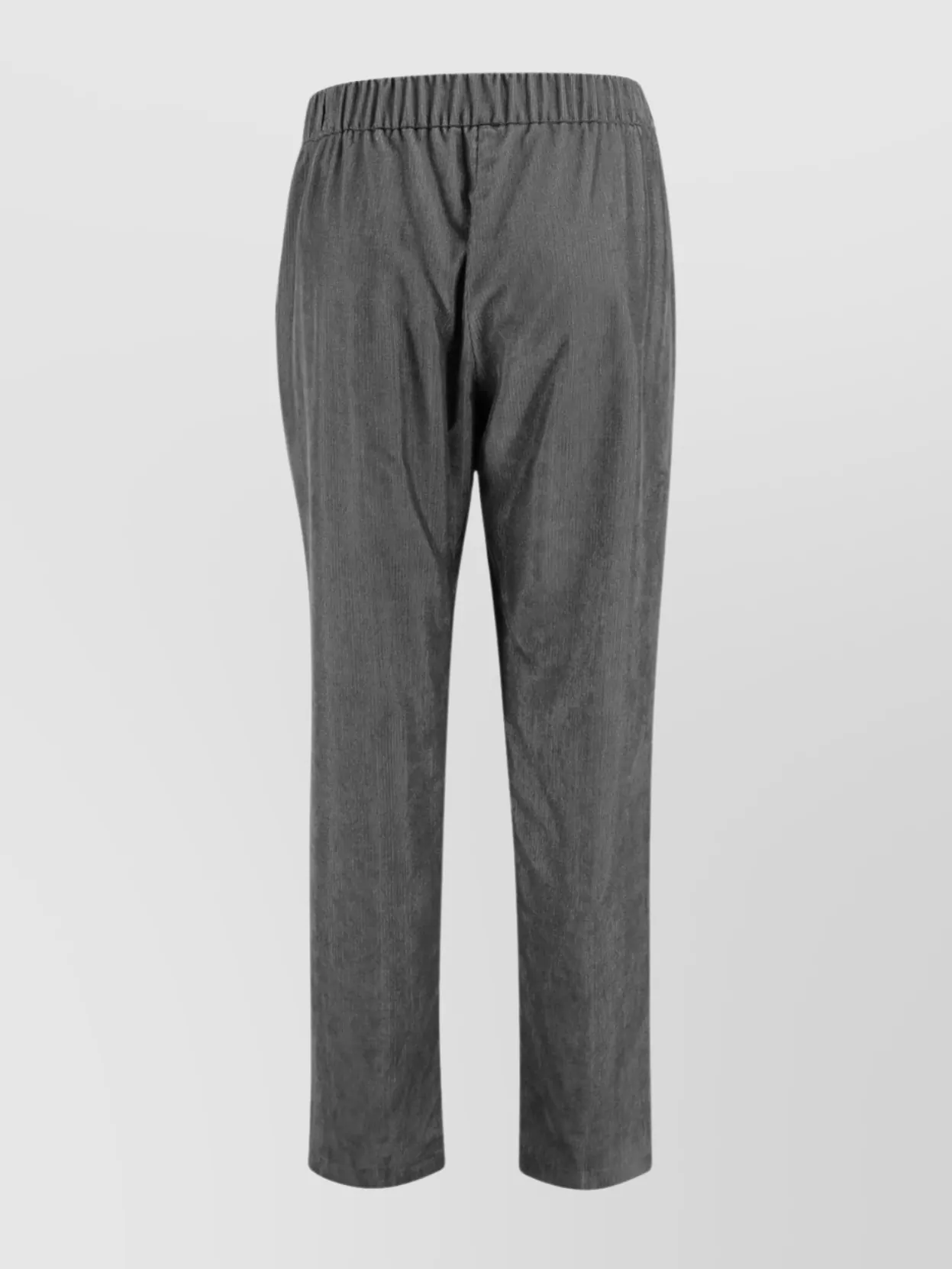 Herno Trousers Featuring Elastic Waistband And Side Pockets In Gray