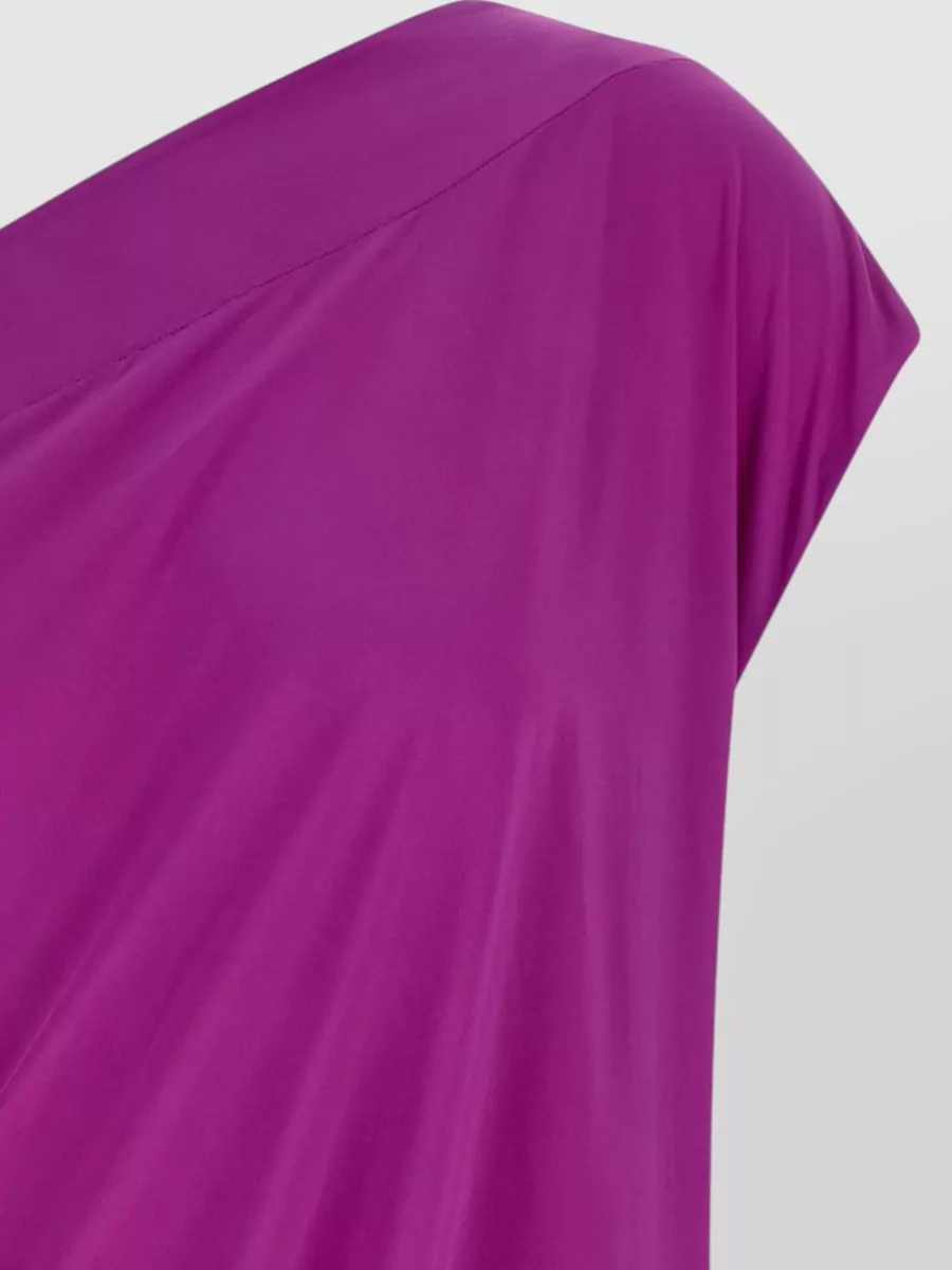 Goldbergh Draped Short-Sleeve Mini Dress