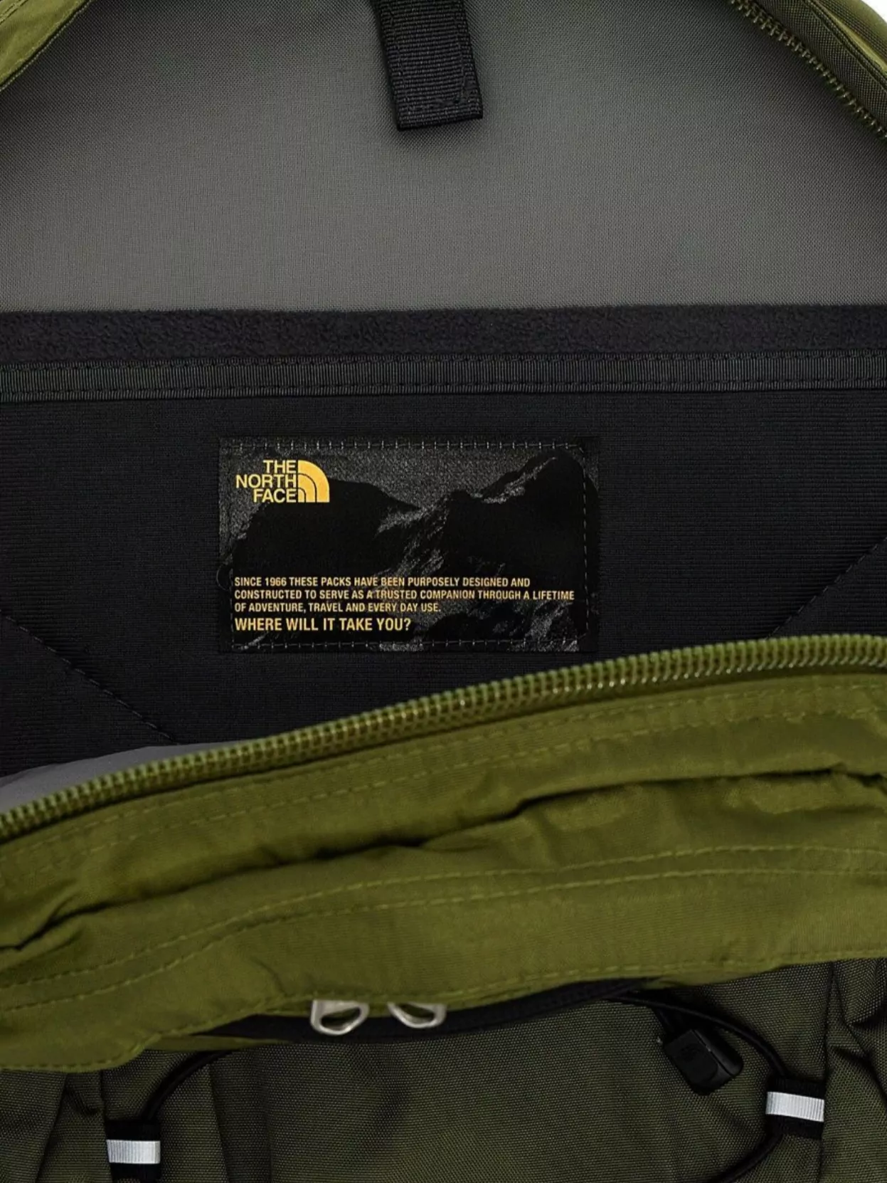 The North Face Backpack With Adjustable Straps And Front Bungee System