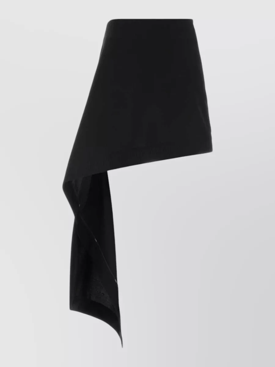 Loewe wool asymmetric mini skirt