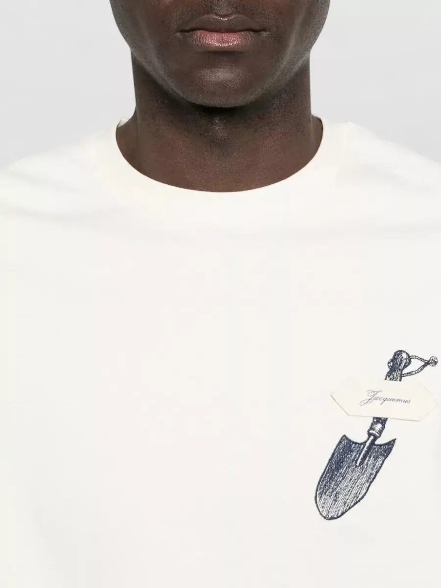 Jacquemus Le Pelle Graphic Crew Neck T Shirt