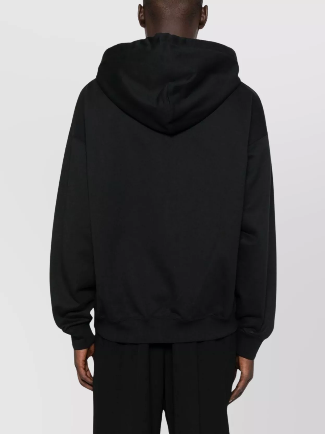 Y-3 Cotton Blend Hoodie Featuring Drawstring Hood