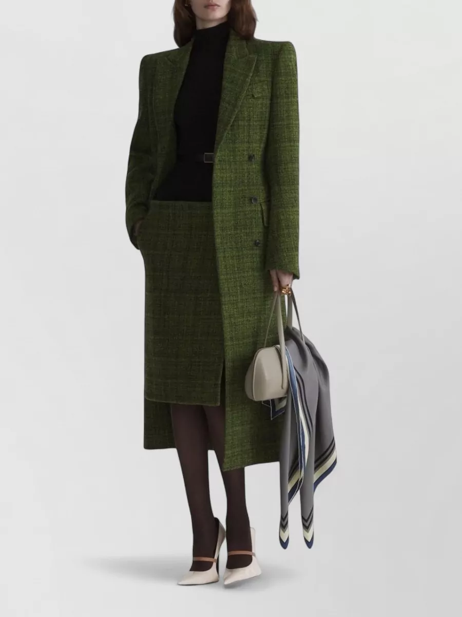 Mugler wool midi skirt