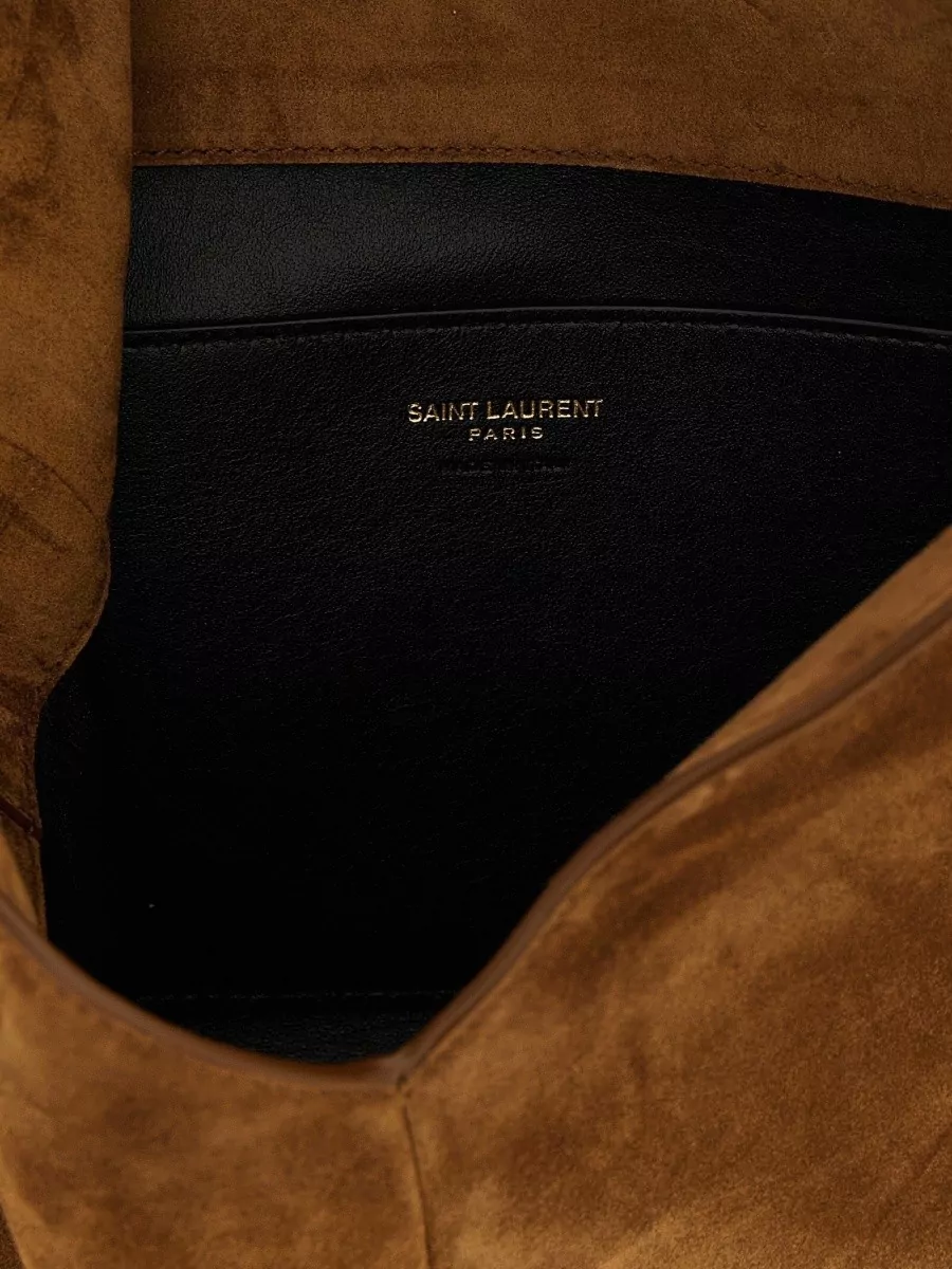 Saint Laurent Cassandre Large Leather Clutch Bag