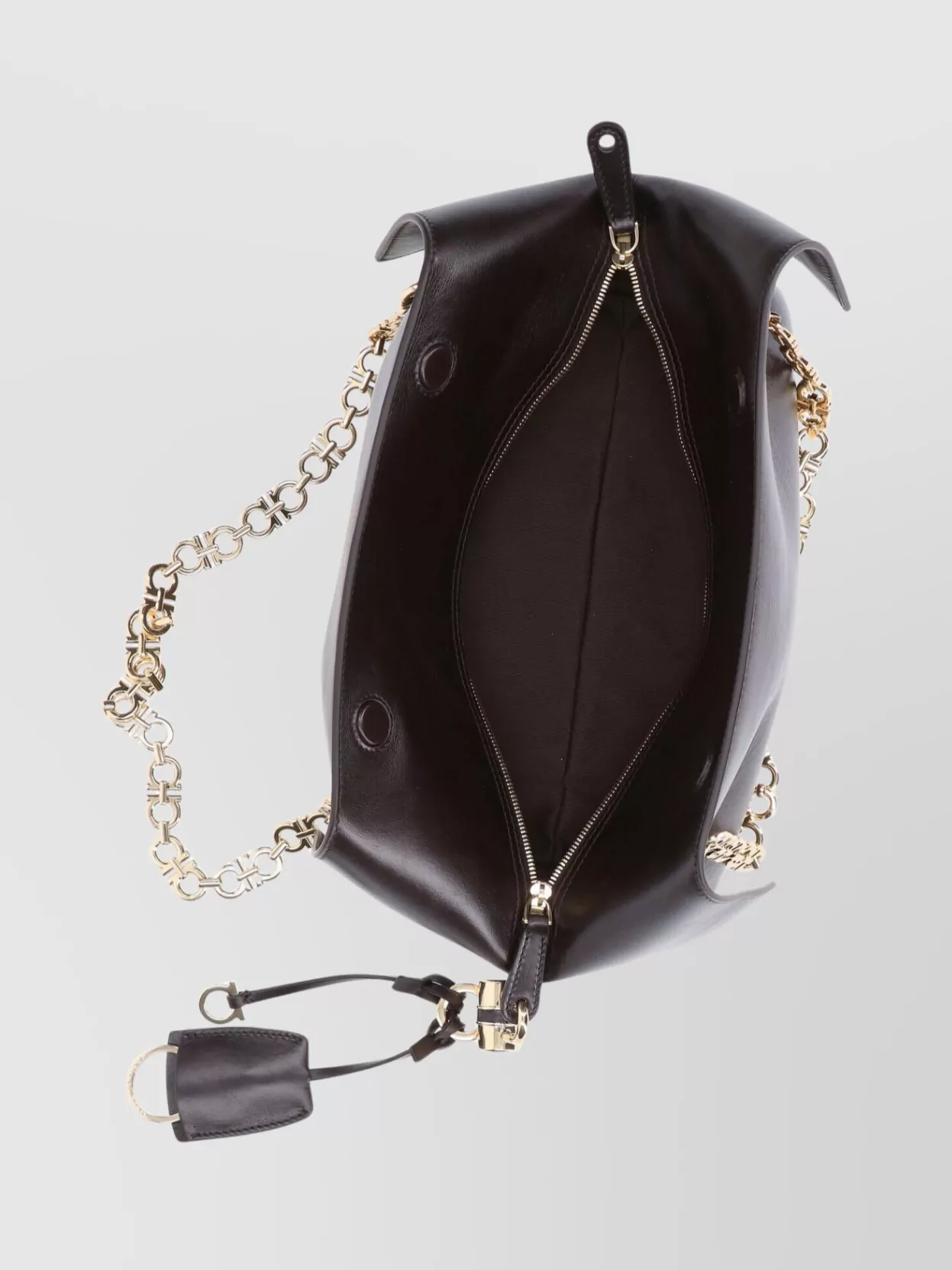 Ferragamo Chain Strap Shoulder Bag Keychain Accessory