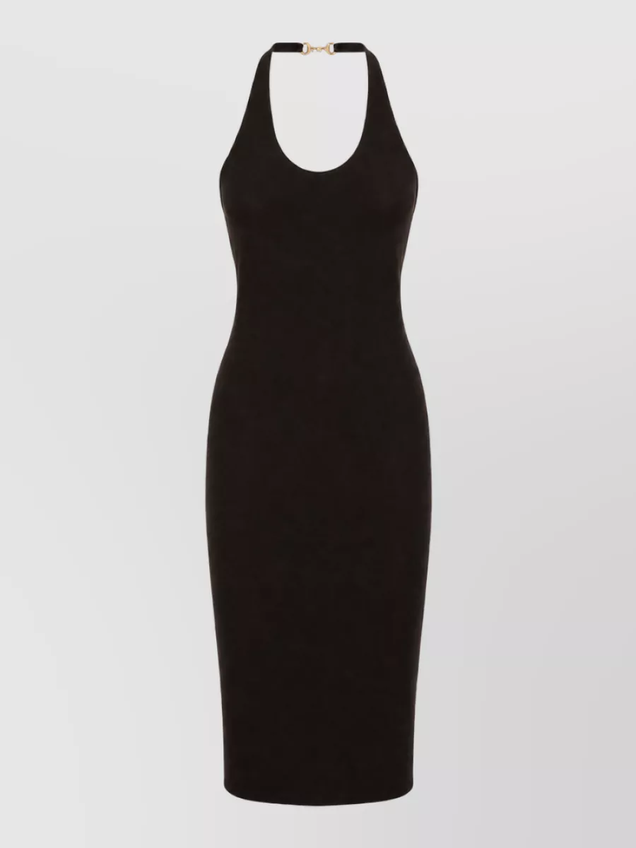 Gucci Black midi dress