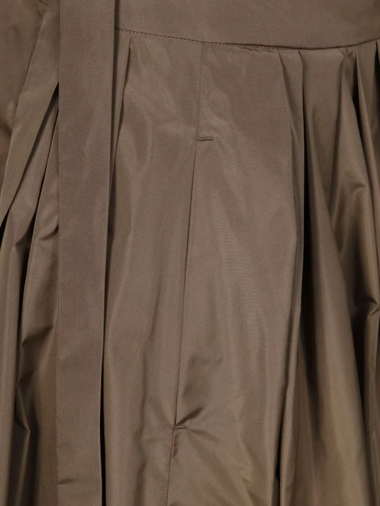 S Max Mara Taffeta High Waist Pleated Midi Skirt