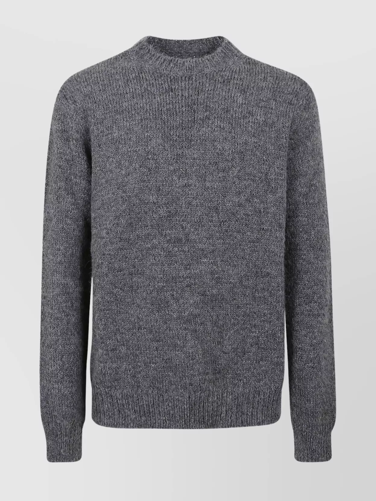 Shop Jil Sander Versatile Ribbed Crew Neck Sweater In Grey