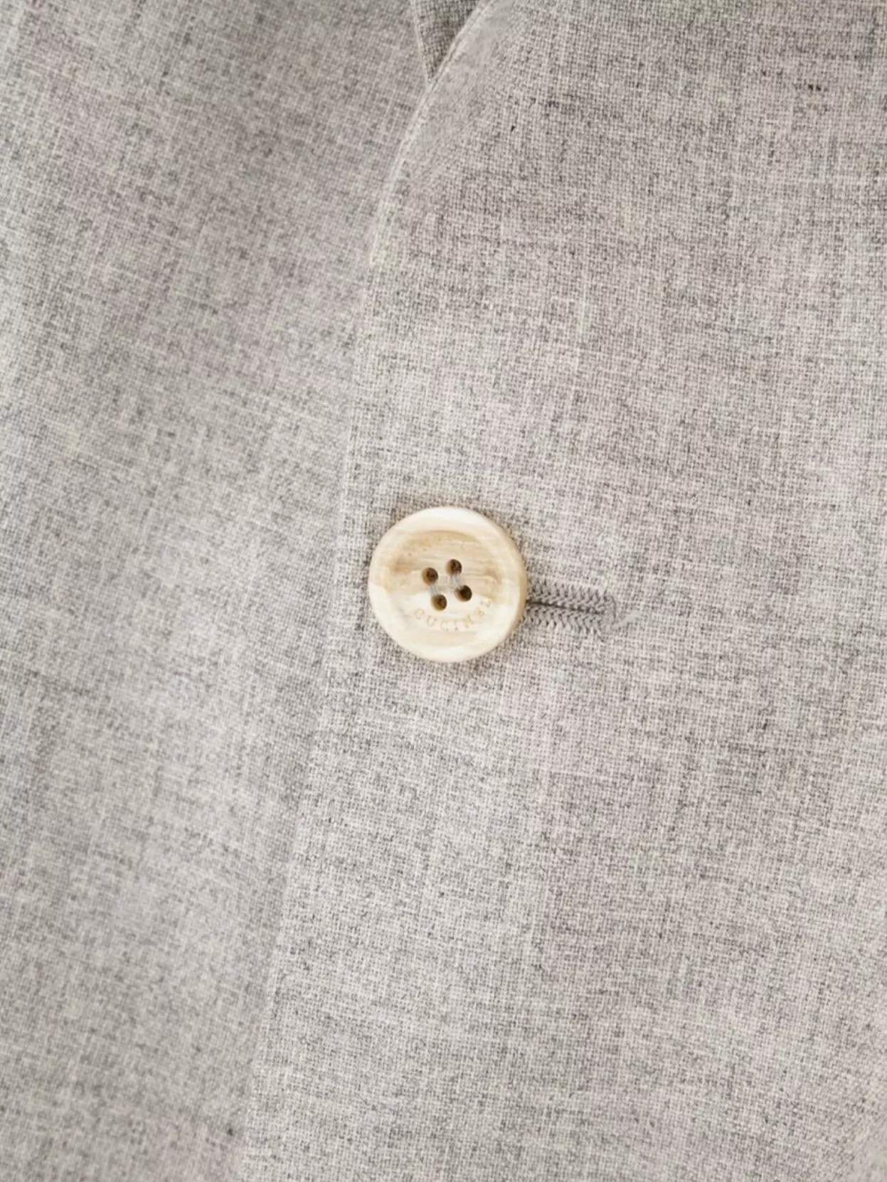 Brunello Cucinelli Grey Silk Blend Blazer
