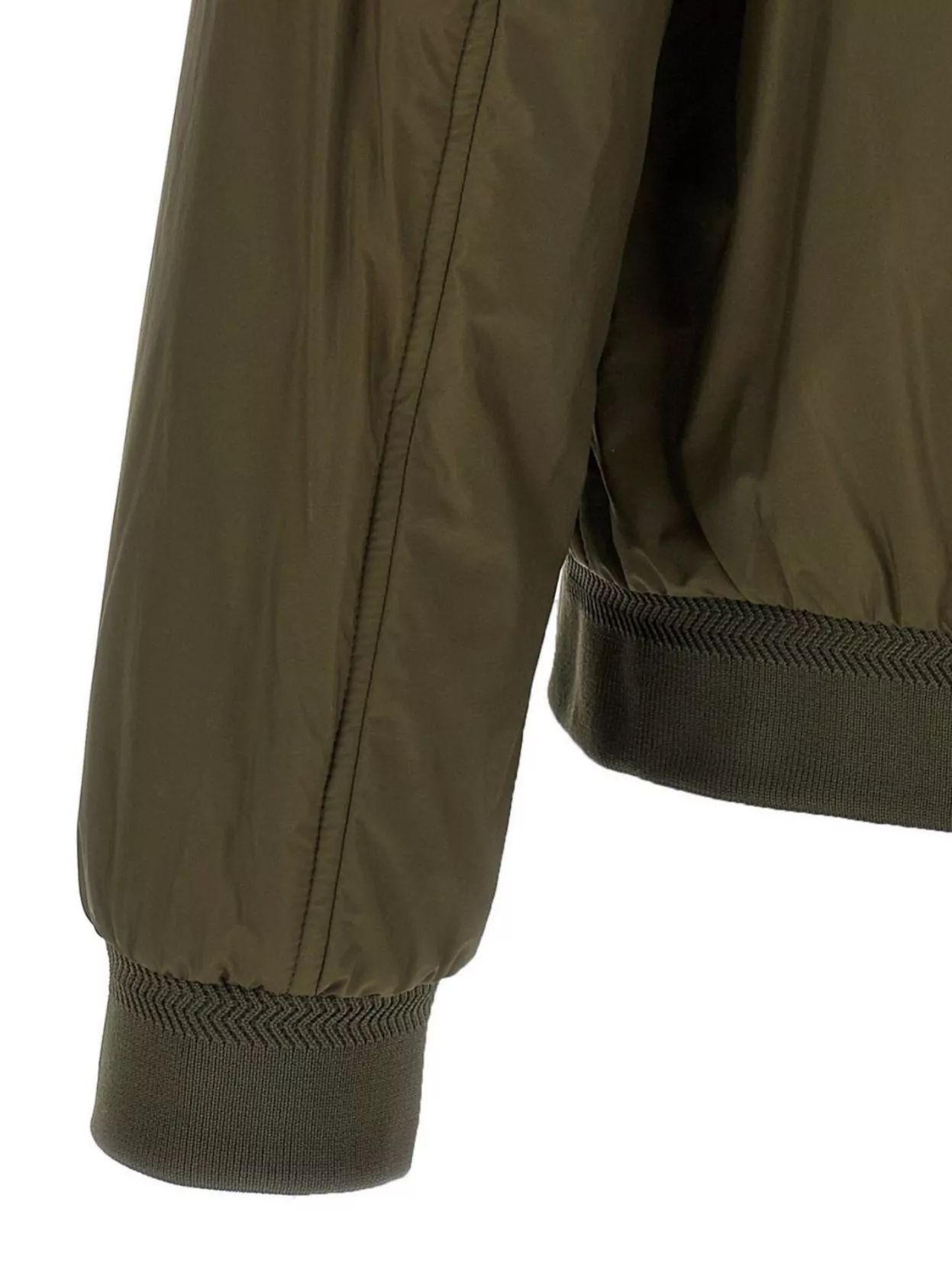 Herno Ribbed Bomber Jacket With Side Pockets
