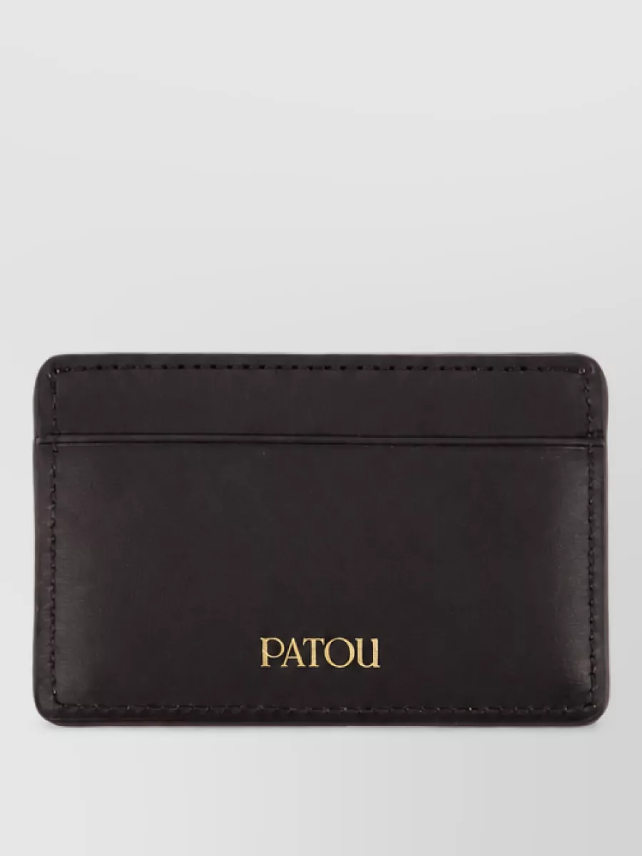Patou calfskin card holder