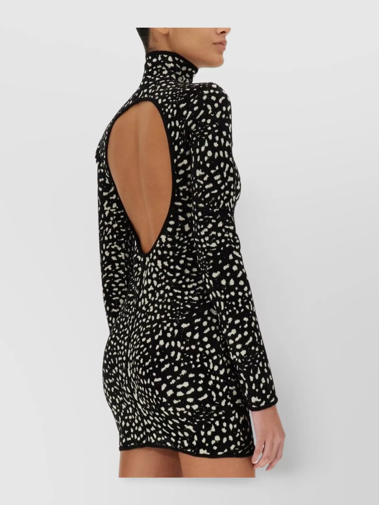Shop Roberto Cavalli Cheetah Print Dress Open Back