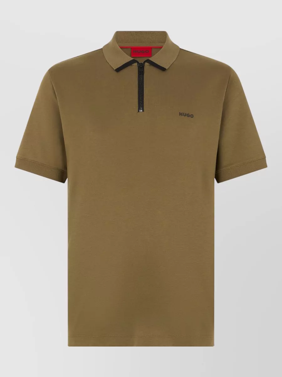 Boss cotton short-sleeve polo shirt
