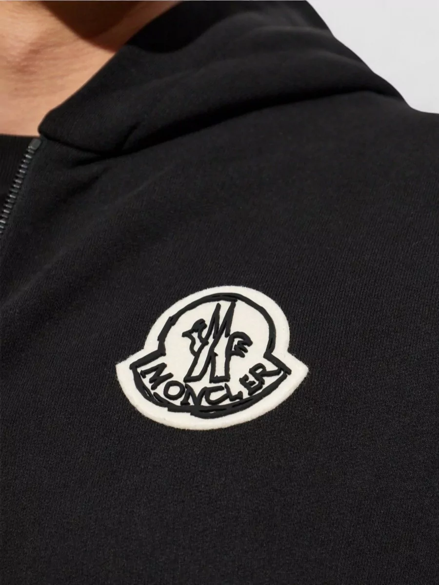 Moncler Cotton Zip-Up Hooded Jacket