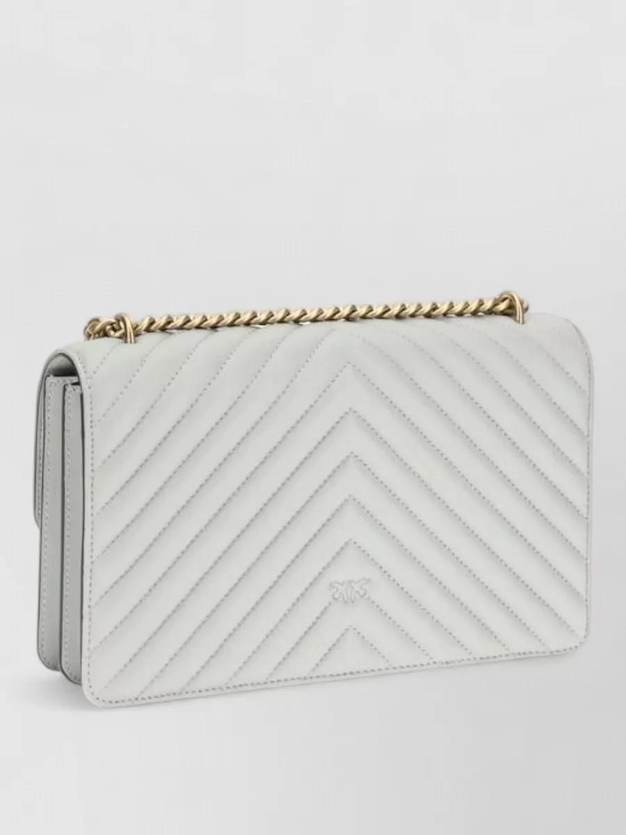 Pinko Love Bag One Quilted Leather Clutch Bag