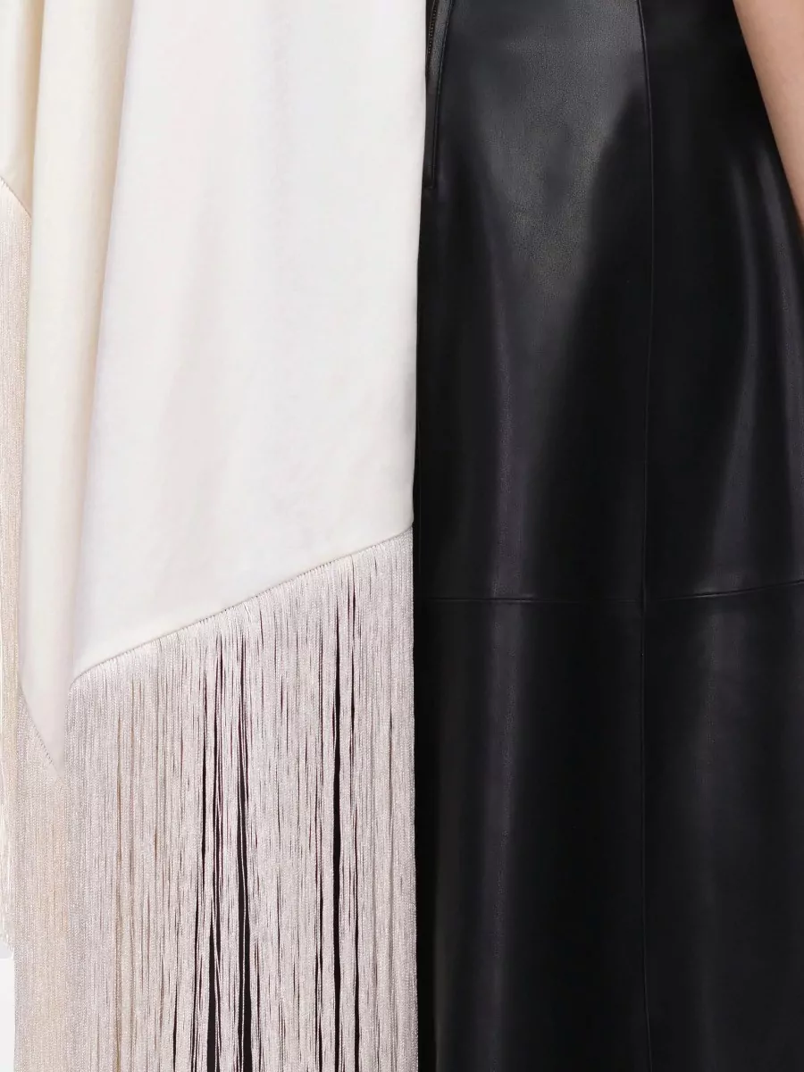 Self-Portrait Asymmetric Fringe Mini Skirt