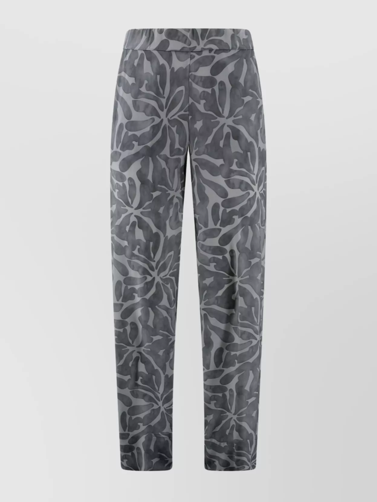 Shop Whyci Viscose Pants With Floral Pattern And Side Pockets