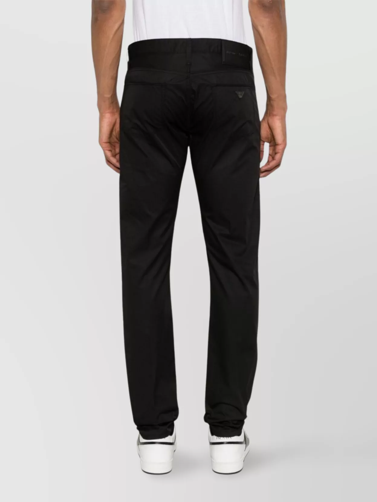 Emporio Armani Man Pants Black Size 31 Cotton, Elastane