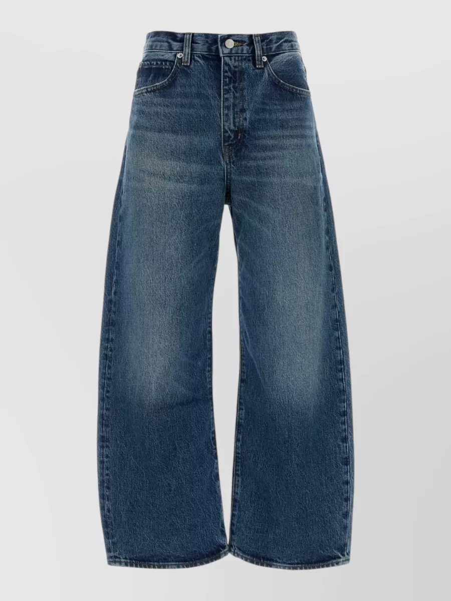 Frame denim the bow crop straight-leg jeans