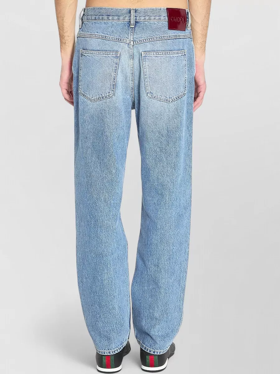 Gucci Slim Fit Denim Trousers Five Pocket