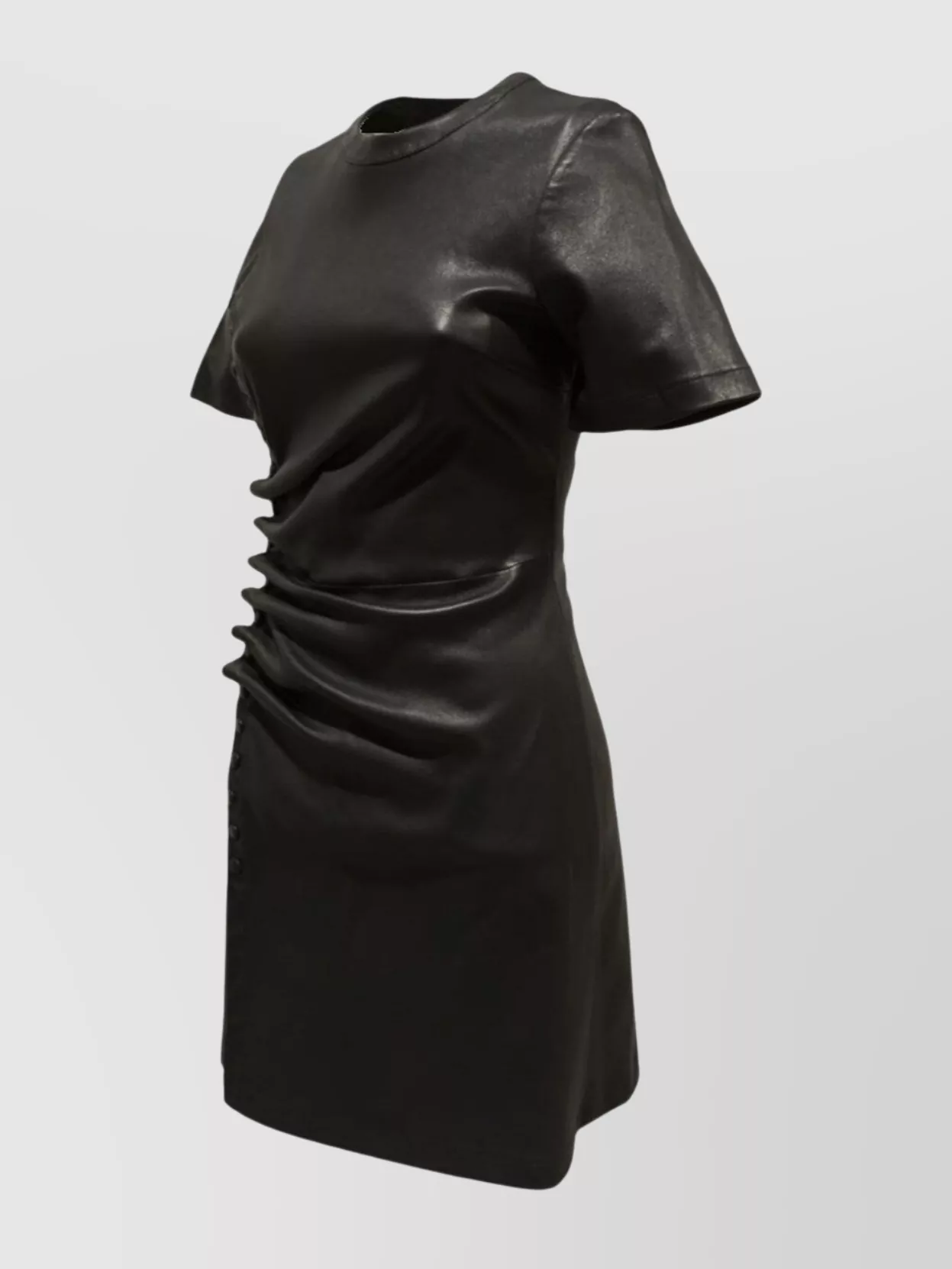 Paco Rabanne Short Dress Leather Snaps