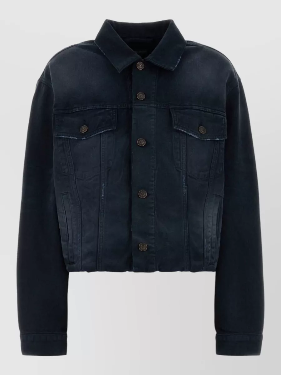 Balenciaga denim cropped jacket