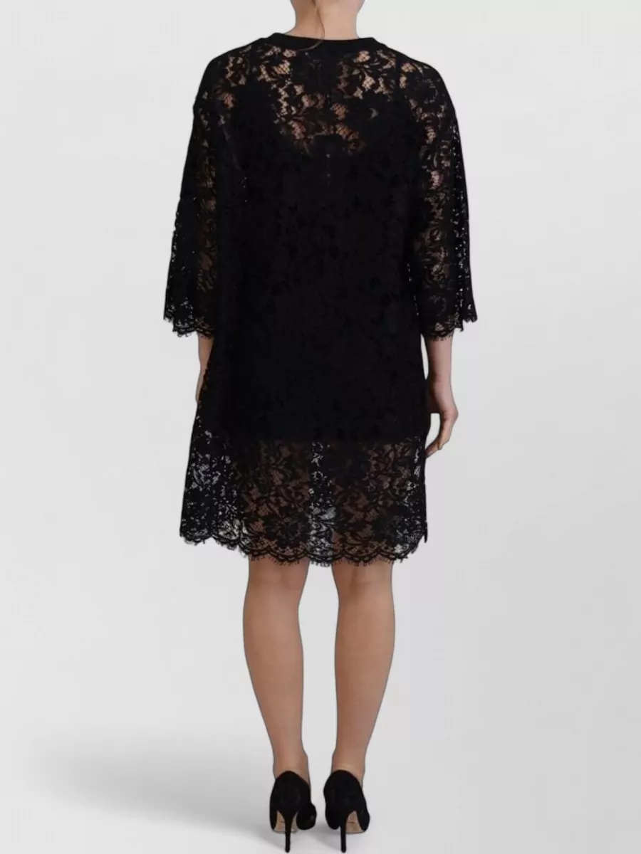 Dolce&Gabbana Floral Lace Mini Dress