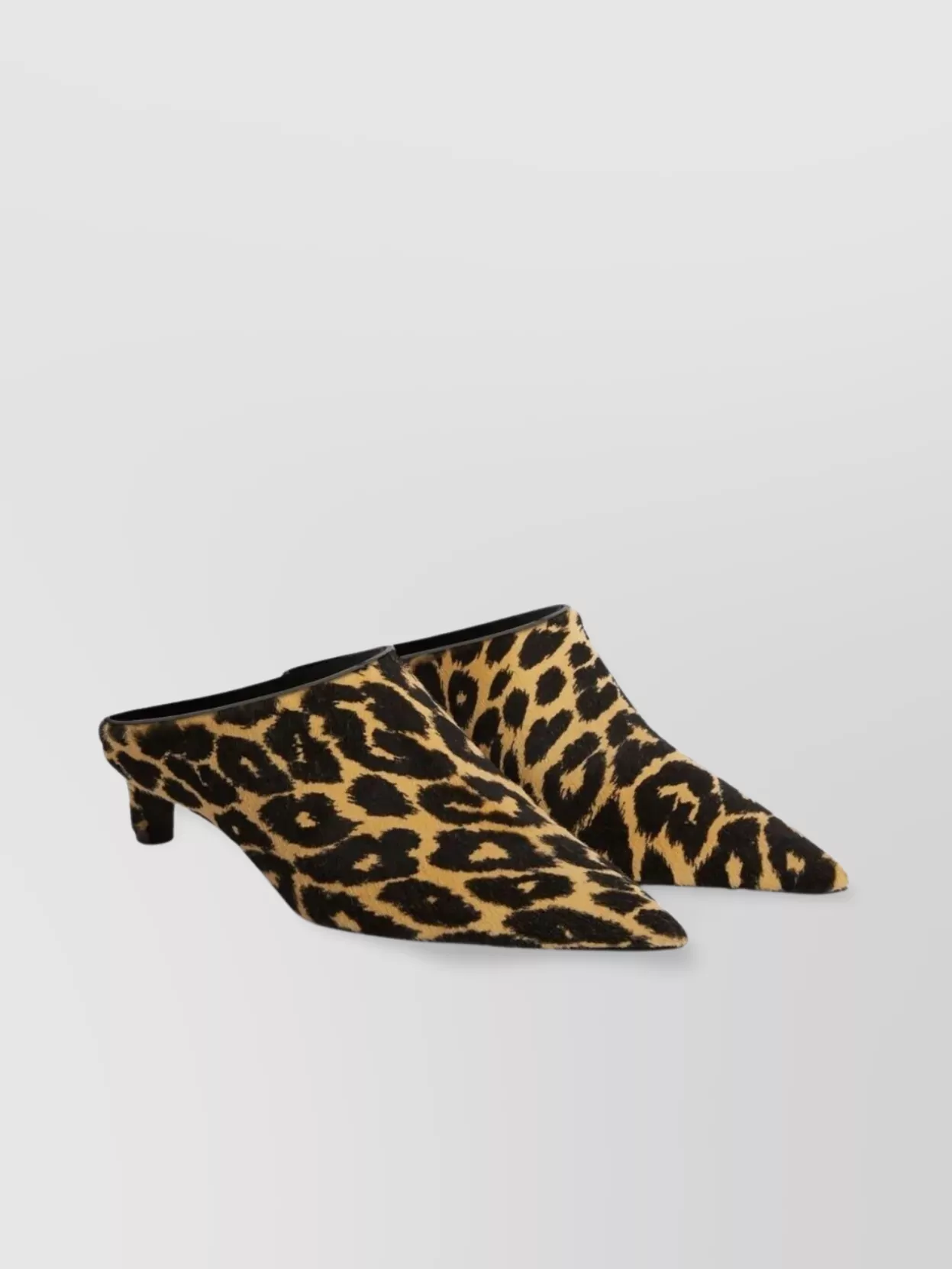 Jil Sander Pointed Animal Print Mule