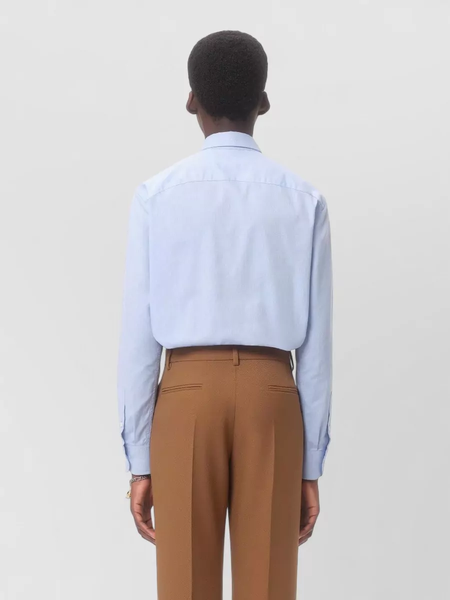 Valentino Garavani Oxford Shirt Vlogo Embroidery Button Down