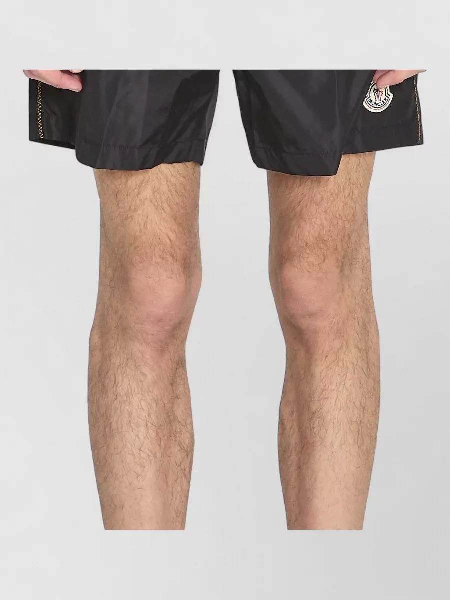 Moncler Logo-Patch Swim Shorts