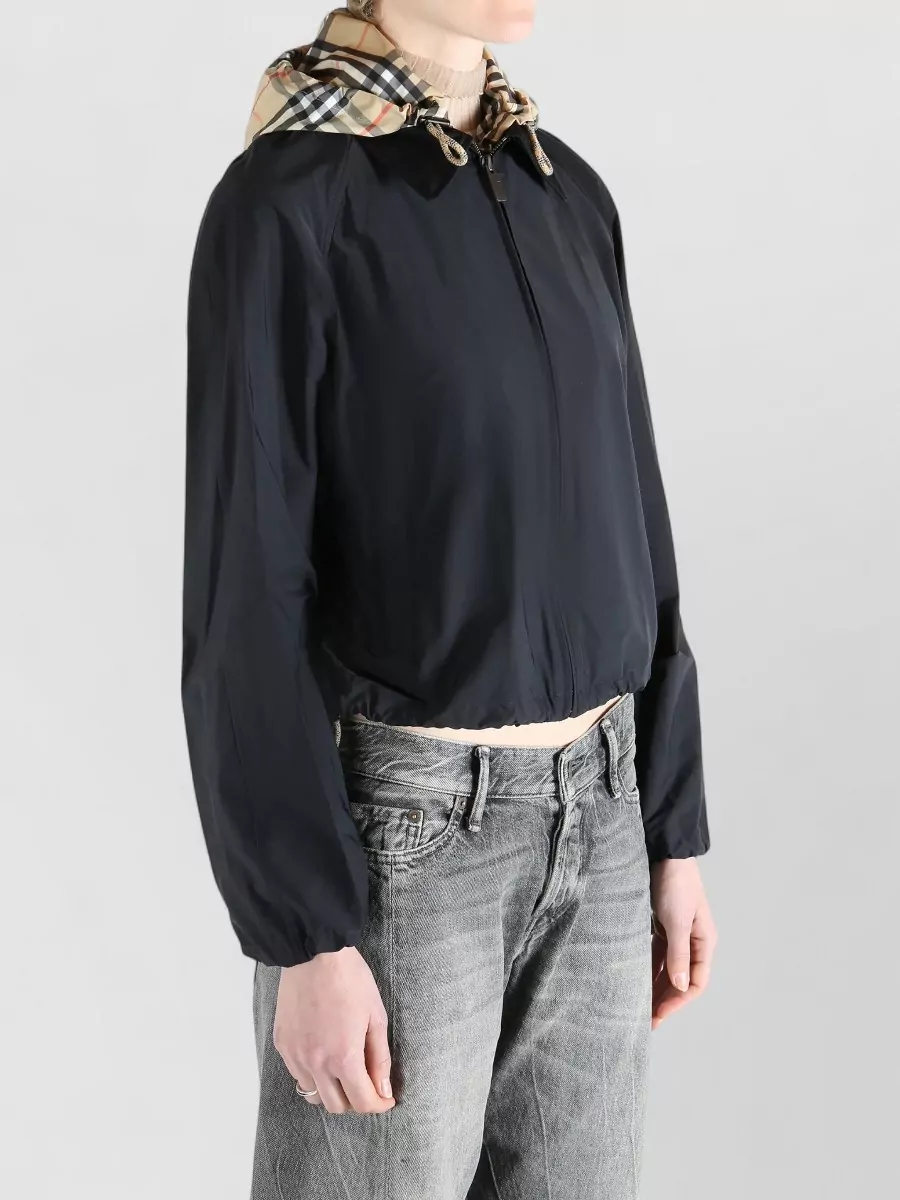 Burberry Cropped Hooded Jacket